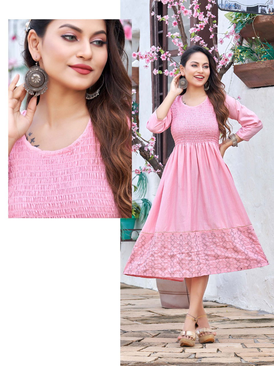 Rung Tulsi Fancy Ethnic Wear Designer Anarkali Kurtis Collection
